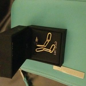 Moricci 18K over sterling silver chain post earrings